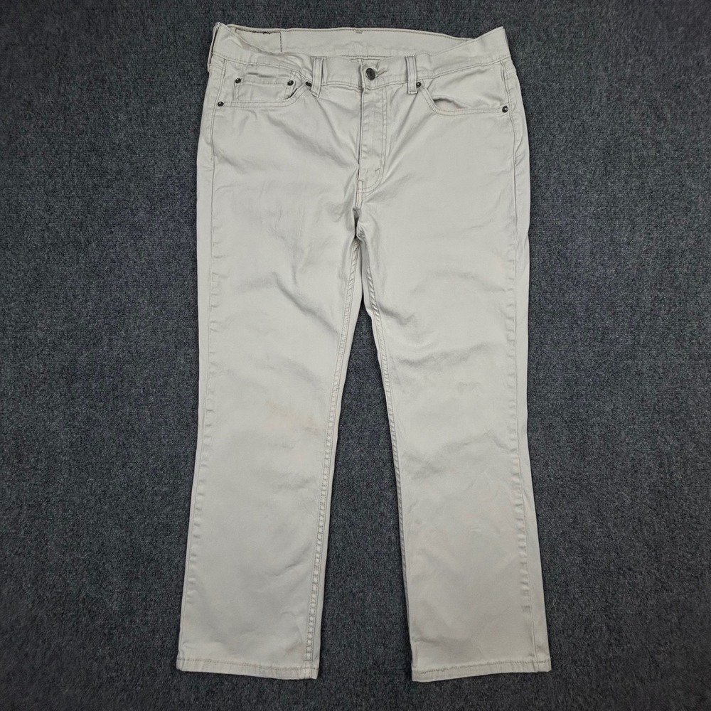 Levi's 514 Khakis Mens 36x30 Tan Straight Fit Stretch Chino Pants Classic Casual